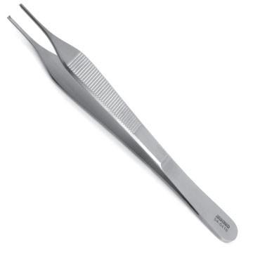 Micro Forceps, 7.0 Mm Wide Flat Handle, 45 Degree Angle, 0.3 Mm Tip Size, 5 3/8" (135.0 Mm), Standard Handle